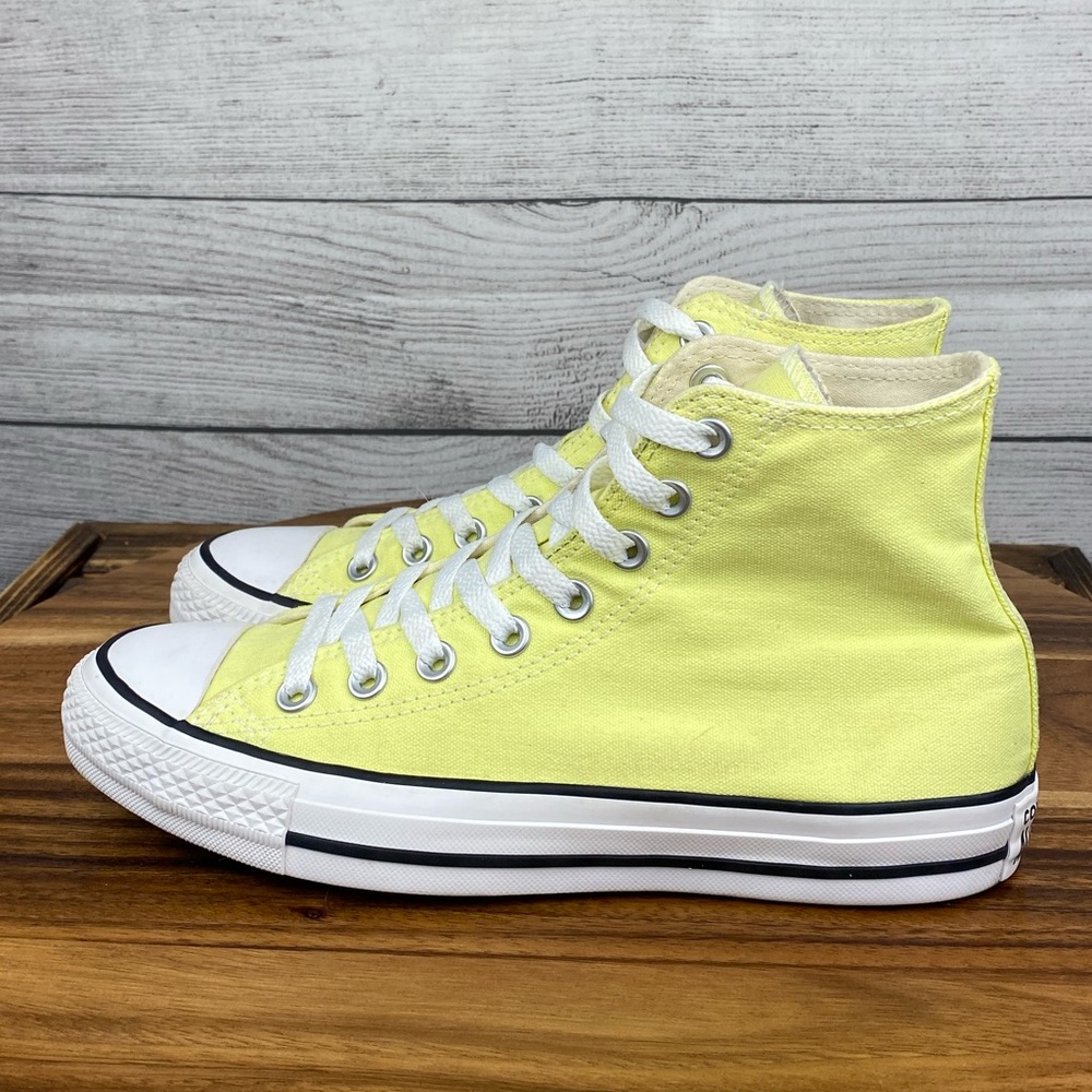 Converse Chuck Taylor All Star Hi Canvas Zitron Yellow Shoe 165497F Women’s 8.5
